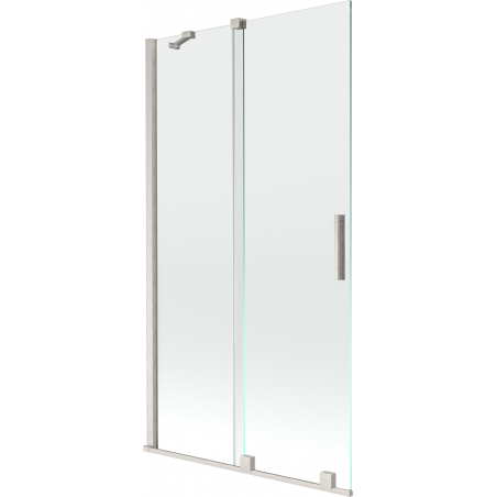 Paroi de bain coulissante à 2 volets Mexen Velar 100 x 150 cm, transparent, nickel brossé - 896-100-000-01-97