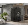 Mexen Omega cabine de douche coulissante 110 x 90 cm, graphite, chrome - 825-110-090-01-40