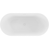 Baignoire autoportante Mexen Paola cannelée 170 x 80 cm, blanc brillant, trop-plein blanc - 52721708000-20