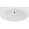Mexen Bruna baignoire autoportante murale 150 x 82 cm, blanc brillant, trop-plein noir - 52731508200-70