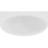 Mexen Bruna baignoire autoportante murale 170 x 88 cm, blanc brillant, trop-plein blanc - 52731708800-20