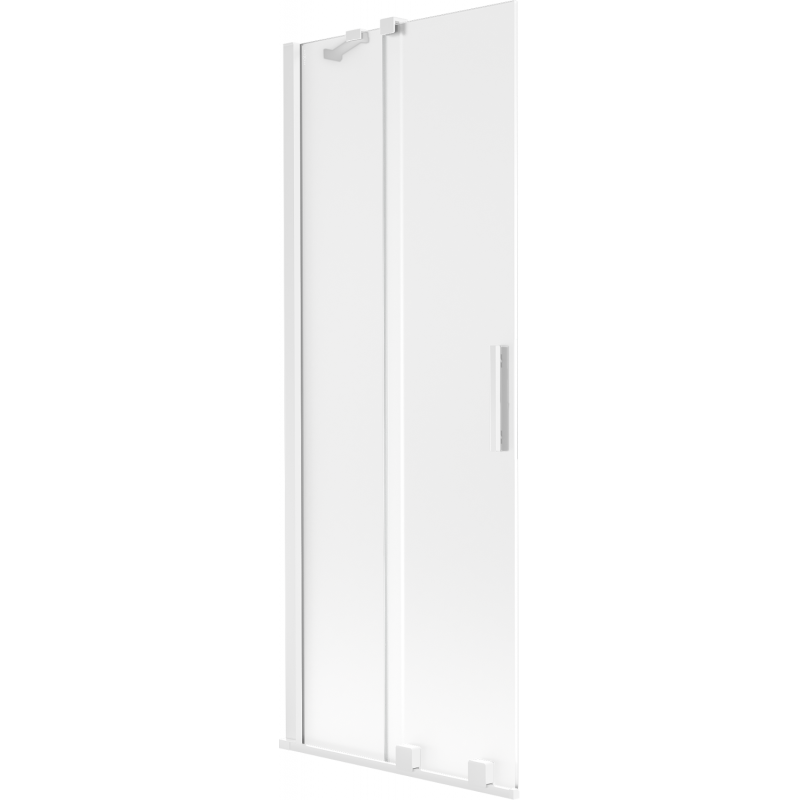 Mexen Velar pare-douche de baignoire coulissant à 2 vantaux 70 x 150 cm, givré, blanc - 896-070-000-31-20