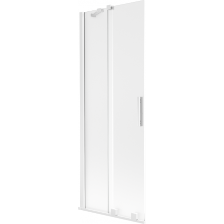 Mexen Velar pare-douche de baignoire coulissant à 2 vantaux 70 x 150 cm, givré, blanc - 896-070-000-31-20
