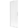 Mexen Velar pare-douche de baignoire coulissant à 2 vantaux 70 x 150 cm, givré, blanc - 896-070-000-31-20