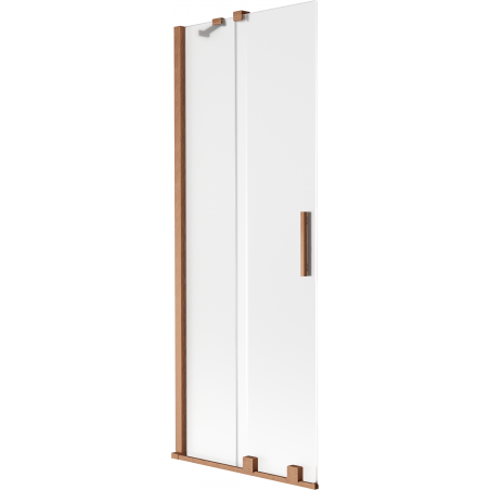 Mexen Velar paroi de baignoire à 2 vantaux coulissants 70 x 150 cm, givré, cuivre brossé - 896-070-000-31-65