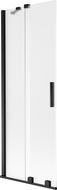 Mexen Velar paroi de douche à 2 volets coulissants 70 x 150 cm, givré, noir - 896-070-000-31-70
