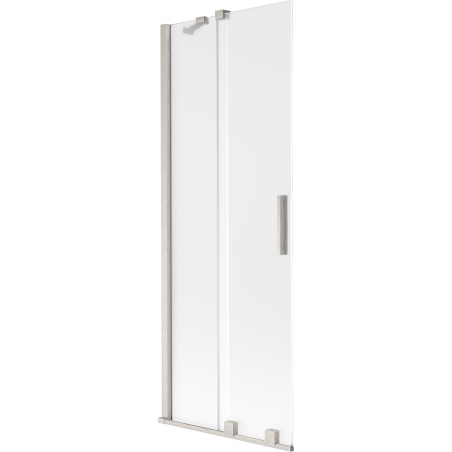Mexen Velar paroi de baignoire 2 panneaux coulissants 70 x 150 cm, givre, nickel brossé - 896-070-000-31-97