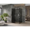 Mexen Omega cabine de douche coulissante 140 x 100 cm, graphite, chrome - 825-140-100-01-40