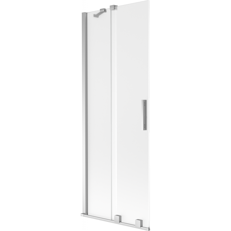 Mexen Velar paroi de baignoire coulissante à 2 vantaux 75 x 150 cm, givrée, chrome - 896-075-000-31-01