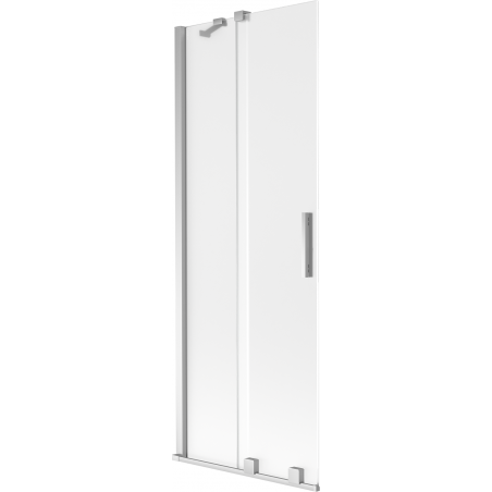 Mexen Velar paroi de baignoire coulissante à 2 vantaux 75 x 150 cm, givrée, chrome - 896-075-000-31-01