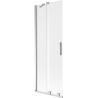 Mexen Velar paroi de baignoire coulissante à 2 vantaux 75 x 150 cm, givrée, chrome - 896-075-000-31-01