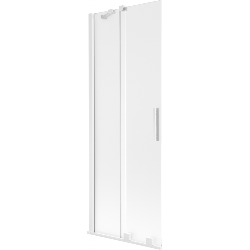 Mexen Velar paroi de baignoire coulissante à 2 vantaux 75 x 150 cm, givre, blanc - 896-075-000-31-20