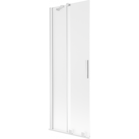 Mexen Velar paroi de baignoire coulissante à 2 vantaux 75 x 150 cm, givre, blanc - 896-075-000-31-20