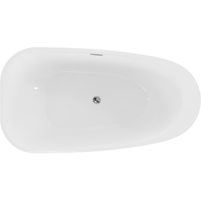 Mexen Giada baignoire autoportante 170 x 90 cm, blanc brillant, trop-plein chromé - 52741709000-01