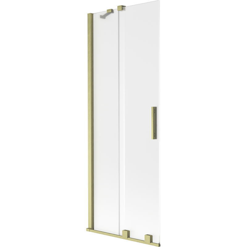 Mexen Velar paroi de douche à 2 volets coulissants 75 x 150 cm, dépoli, or brossé - 896-075-000-31-55