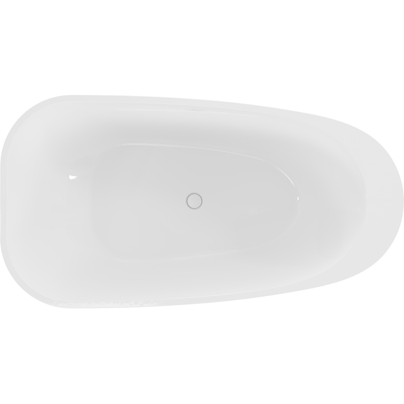 Mexen Giada baignoire autoportante 170 x 90 cm, blanc brillant, trop-plein blanc - 52741709000-20