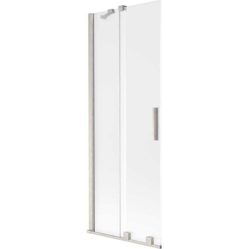 Mexen Velar paroi de baignoire 2 volets coulissants 75 x 150 cm, givré, nickel brossé - 896-075-000-31-97