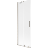 Paroi de baignoire coulissante à 2 volets Mexen Velar 75 x 150 cm, givre, nickel brossé - 896-075-000-31-97