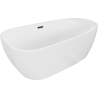 Bain autoportant Mexen Giada 170 x 90 cm, blanc brillant, trop-plein noir - 52741709000-70