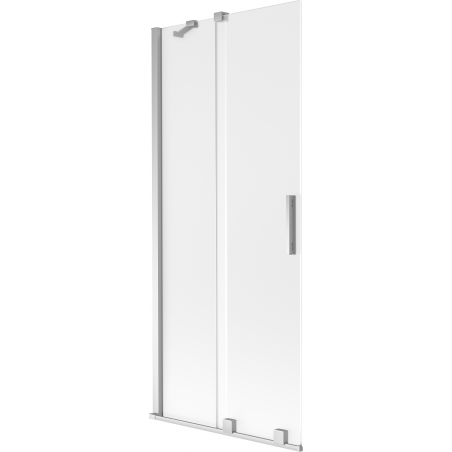 Pare-douche extensible à 2 volets Mexen Velar 80 x 150 cm, givre, chrome - 896-080-000-31-01
