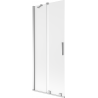 Pare-douche extensible à 2 volets Mexen Velar 80 x 150 cm, givre, chrome - 896-080-000-31-01