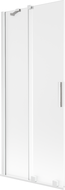 Mexen Velar pare-douche 2 volets coulissants 80 x 150 cm, givré, blanc - 896-080-000-31-20