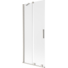 Mexen Velar paroi de douche 2 volets coulissante 80 x 150 cm, givre, nickel brossé - 896-080-000-31-97