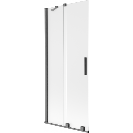 Mexen Velar paroi de baignoire à 2 volets coulissants 85 x 150 cm, givré, gris canon de fusil brossé - 896-085-000-31-66