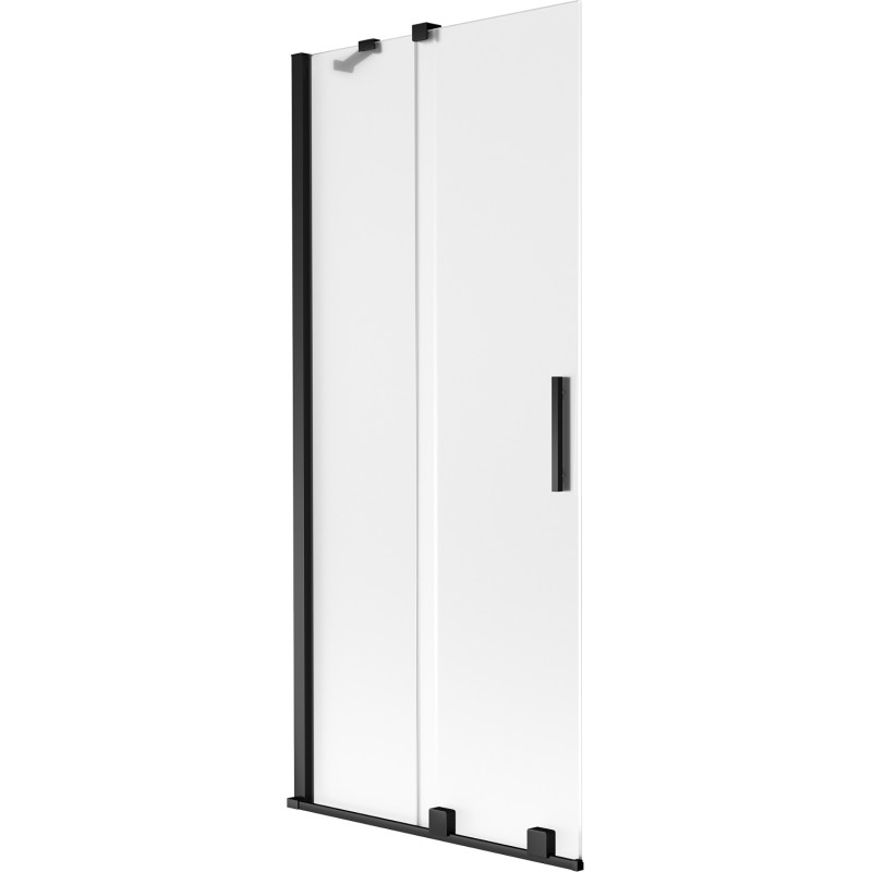 Mexen Velar paroi de baignoire à 2 vantaux coulissants 85 x 150 cm, dépoli, noir - 896-085-000-31-70