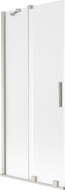Mexen Velar paroi de baignoire 2 volets coulissants 85 x 150 cm, givre, nickel brossé - 896-085-000-31-97