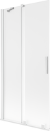 Mexen Velar paroi de baignoire 2 volets coulissants 90 x 150 cm, givré, blanc - 896-090-000-31-20