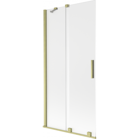 Mexen Velar pare-douche 2 panneaux coulissants 90 x 150 cm, givré, doré brossé - 896-090-000-31-55