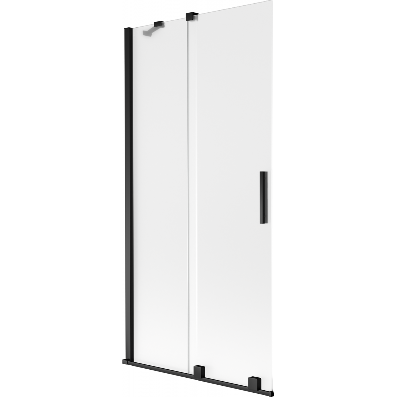 Mexen Velar pare-douche baignoire 2 volets coulissants 90 x 150 cm, dépoli, noir - 896-090-000-31-70