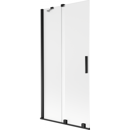 Mexen Velar pare-douche baignoire 2 volets coulissants 90 x 150 cm, dépoli, noir - 896-090-000-31-70