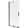 Mexen Velar pare-douche baignoire 2 volets coulissants 90 x 150 cm, dépoli, noir - 896-090-000-31-70