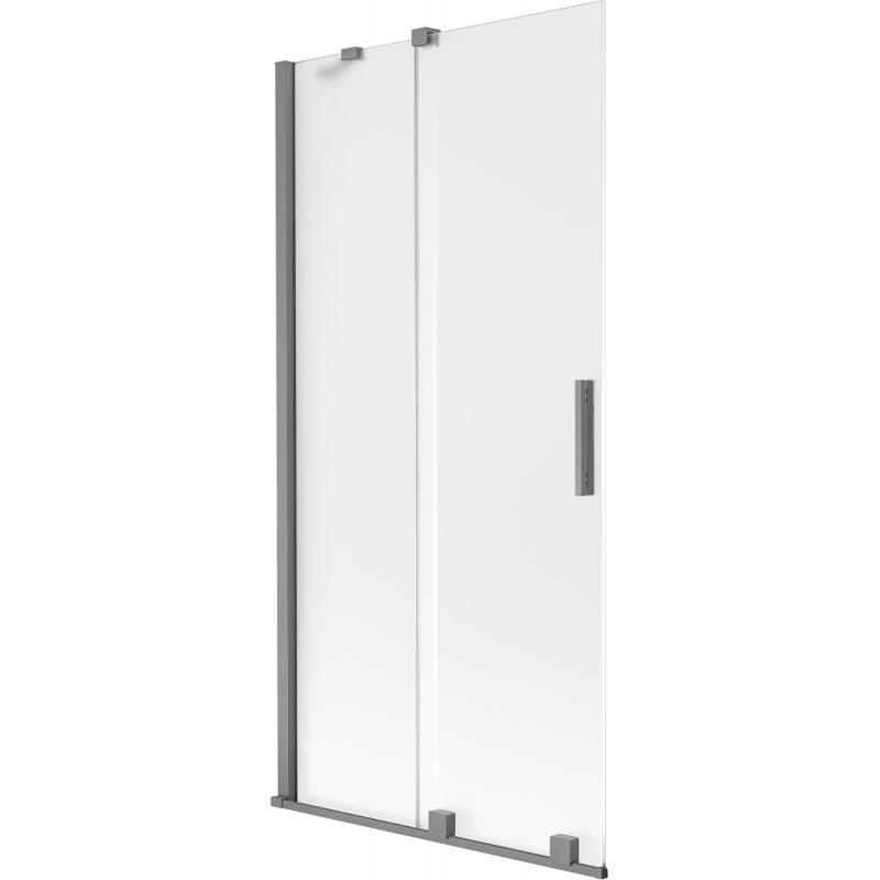 Mexen Velar paroi de baignoire 2 battants coulissants 90 x 150 cm, givre, métal canon - 896-090-000-31-95