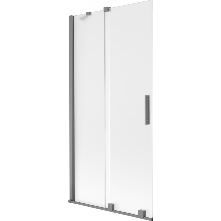 Mexen Velar paroi de baignoire 2 battants coulissants 90 x 150 cm, givre, métal canon - 896-090-000-31-95