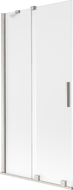 Paroi de baignoire coulissante 2 volets Mexen Velar 90 x 150 cm, givre, nickel brossé - 896-090-000-31-97