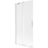 Mexen Velar paroi de baignoire coulissante à 2 vantaux 95 x 150 cm, givrée, blanche - 896-095-000-31-20