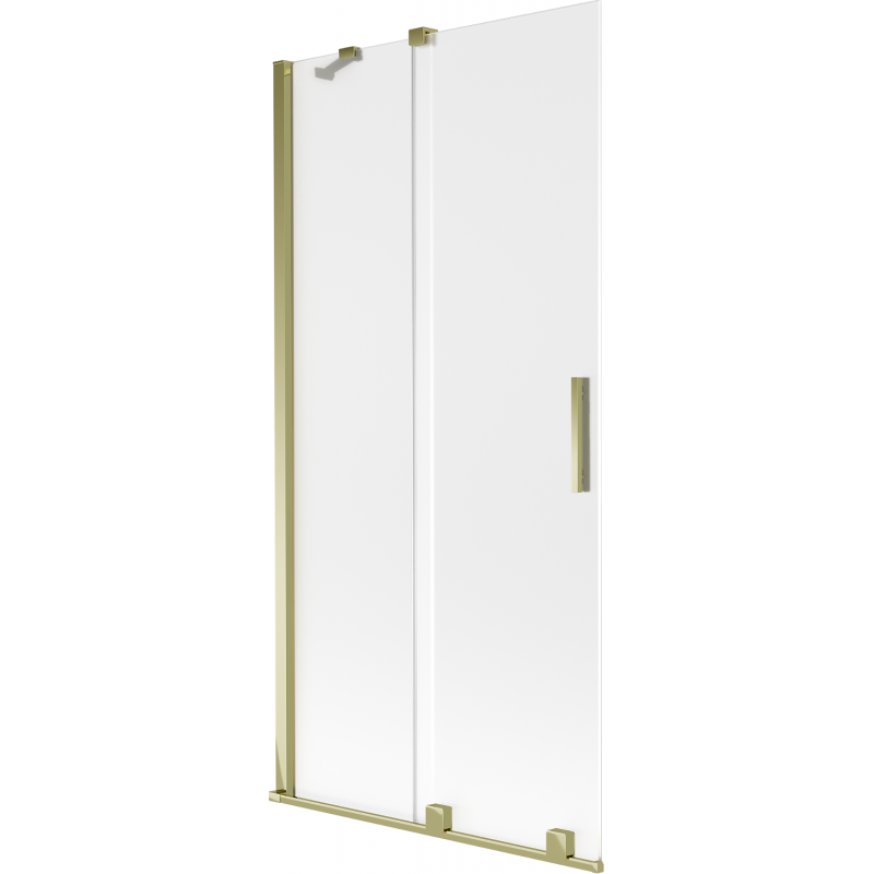 Mexen Velar paroi de douche à 2 panneaux coulissants 95 x 150 cm, givré, doré - 896-095-000-31-50
