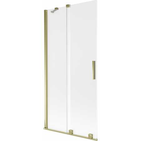 Mexen Velar paroi de douche à 2 panneaux coulissants 95 x 150 cm, givré, doré - 896-095-000-31-50