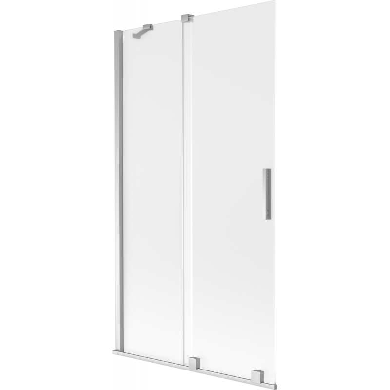 Mexen Velar pare-douche de baignoire, coulissant à 2 battants 100 x 150 cm, givré, chrome - 896-100-000-31-01