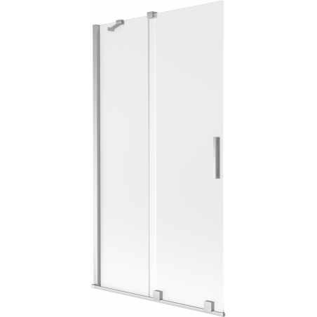 Mexen Velar pare-douche de baignoire, coulissant à 2 battants 100 x 150 cm, givré, chrome - 896-100-000-31-01