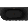 Mexen Gia baignoire autoportante d'angle nervurée droite 170 x 80 cm, noire mate, trop-plein en cuivre brossé - 52701708071P-65