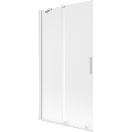 Mexen Velar pare-douche de baignoire 2 battants coulissants 100 x 150 cm, givré, blanc - 896-100-000-31-20