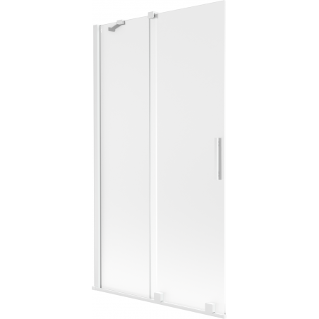 Mexen Velar paroi de baignoire à 2 volets coulissants 100 x 150 cm, givré, blanc - 896-100-000-31-20