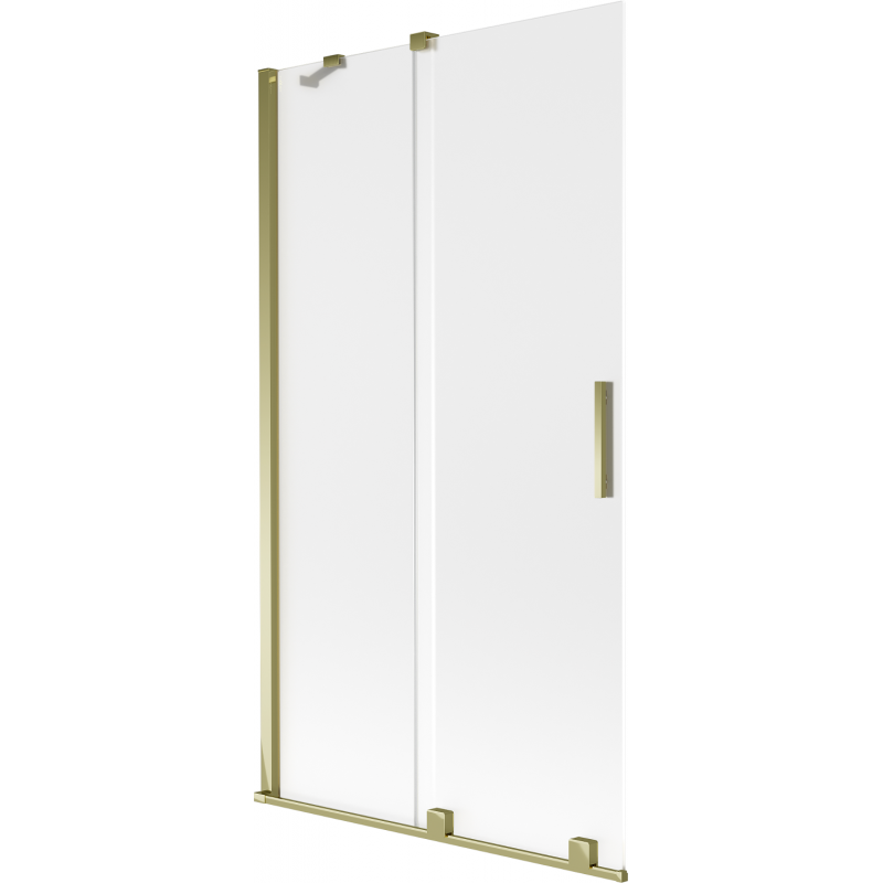 Mexen Velar paroi de baignoire coulissante 2 portes 100 x 150 cm, dépoli, doré - 896-100-000-31-50