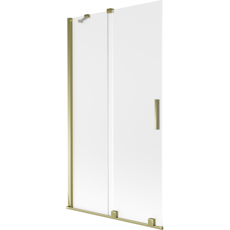 Mexen Velar paroi de baignoire coulissante 2 portes 100 x 150 cm, dépoli, doré - 896-100-000-31-50