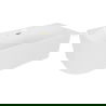 Mexen Gia baignoire autoportante d'angle rainurée droite 170 x 80 cm, blanc brillant, trop-plein doré - 52701708000P-50