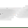 Baignoire autoportante d'angle gaufrée droite Mexen Gia 170 x 80 cm, blanc brillant, trop-plein or rose - 52701708000P-60